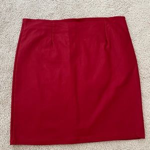 Windsor Mini leatherish skirt.